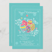 イースター素晴らしさの招待状 招待状 (正面/裏面)