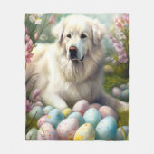 イースター素晴らしエッグ付きピレネー フリースブランケット (正面)