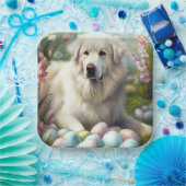 イースター素晴らしエッグ付きピレネー ペーパープレート (パーティー)