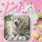 イースター素晴らしエッグ付きピレネー ペーパープレート (パーティー)