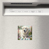 イースター素晴らしエッグ付きピレネー マグネット (インサイチュ (食洗機))