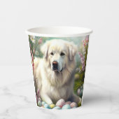 イースター素晴らしエッグ付きピレネー 紙コップ (正面)