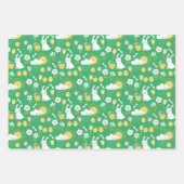 イースター素晴らしラッピング紙フラットシートセット3 ラッピングペーパーシート (正面3)