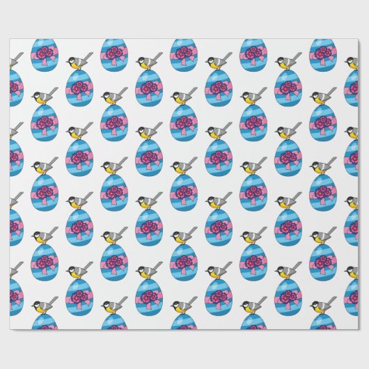 イースター素晴らし卵を使った漫画 ラッピングペーパー (フラット)
