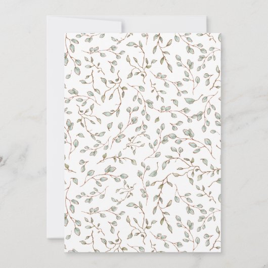 イースター素朴エッグ狩り&お祝い招待状 招待状 (裏面)