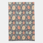 イースター素朴キッチンタオル – ダークパステルエッグ キッチンタオル (縦)