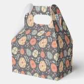 イースター素朴ゲーブルギフトボックス – 暗いフローラ卵 フェイバーボックス (裏面)