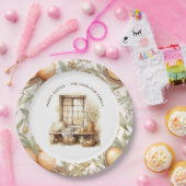 イースター素朴ベージュパーソナライズされたファミリー名 ペーパープレート (パーティー)