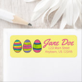 イースター絵を描エッグ狩りのアドパーソナライズされたレス ラベル (インサイチュ)