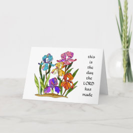 イースター絵を描カード：花と詩編 シーズンカード