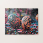 イースター絵を描卵の滴下 ジグソーパズル (横)