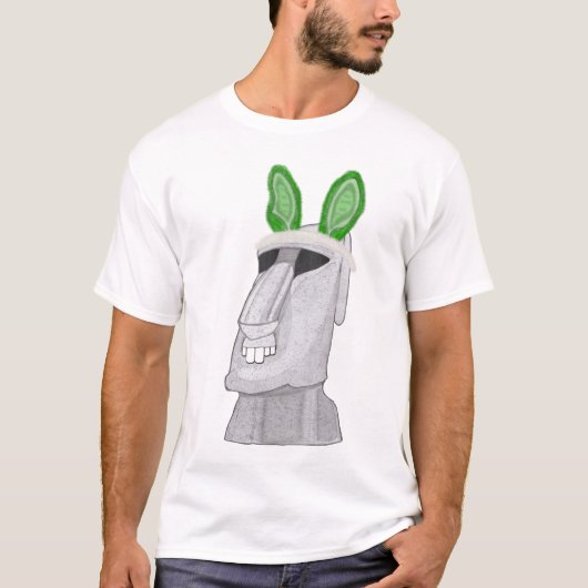 イースター緑の(島)バニー Tシャツ (正面)