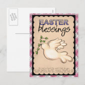 イースター美しい郵便はがき シーズンポストカード (正面/裏面)