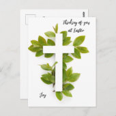 イースター考えの編集可能文字はがき ポストカード (正面/裏面)