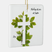 イースター考え編集可能文字であなたの セラミックオーナメント (右)