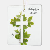 イースター考え編集可能文字であなたの セラミックオーナメント (左)