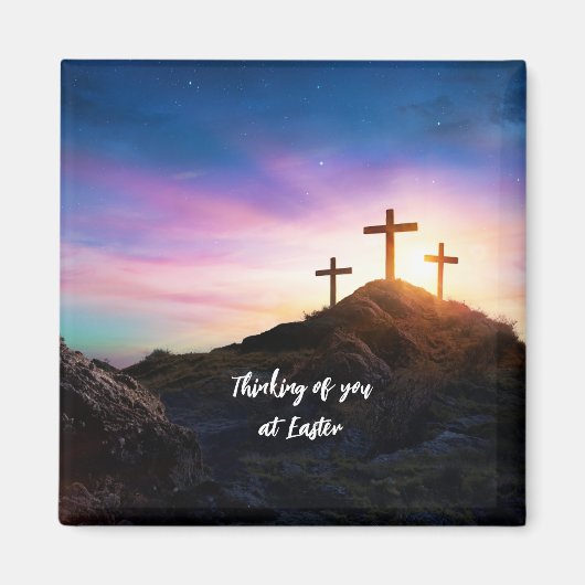 イースター考え編集可能文字であなたの マグネット (正面)