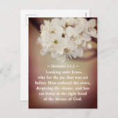 イースター聖なる書物、 経典イエズス春の花 シーズンポストカード (正面/裏面)