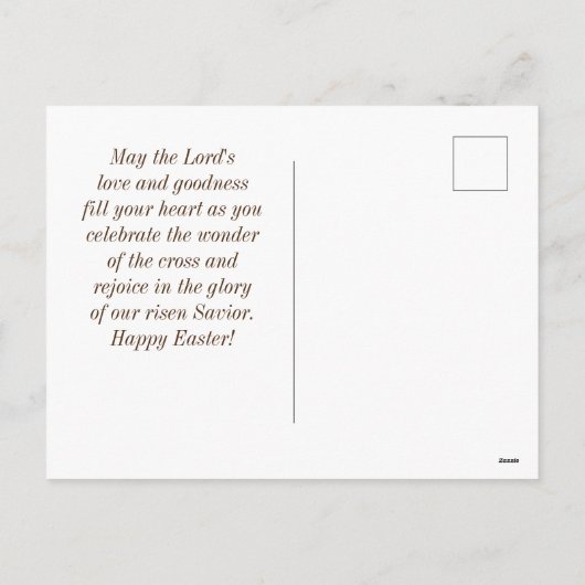 イースター聖なる書物、 経典イエズス春の花 シーズンポストカード (裏面)