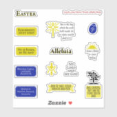 イースター聖なる書物、 経典引用文トラドカラフルカトリック シール (シート)