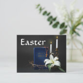 イースター聖なる聖書とイバラの冠 シーズンポストカード (スタンド正面)