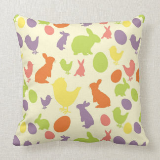 イースター背景のイラストレーション クッション
