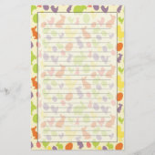 イースター背景のイラストレーション 便箋 (正面)