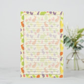 イースター背景のイラストレーション 便箋 (スタンド正面)