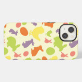 イースター背景のイラストレーション iPhoneケース (裏面横)