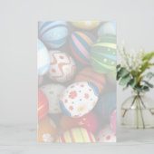 イースター背景 便箋 (スタンド正面)