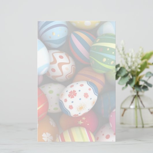 イースター背景 便箋 (スタンド正面)
