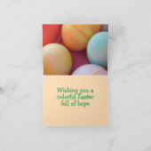 イースター自家製の着色卵 カード (内部)