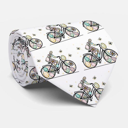 イースター自転車デザイン ネクタイ (ロール)