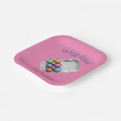 イースター色のイースターエッグの卵をカートンで引用 ペーパープレート (傾斜あり)