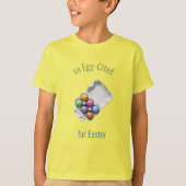 イースター色のイースターエッグの卵をカートンで引用 Tシャツ (正面)