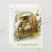 イースター色の卵忘れ肉 – メノー シーズンポストカード (正面/裏面)