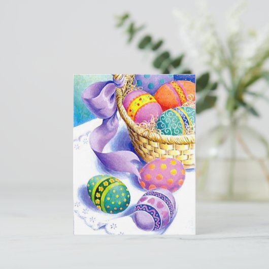 イースター色の卵 シーズンポストカード (スタンド正面)