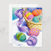イースター色の卵 シーズンポストカード (正面/裏面)