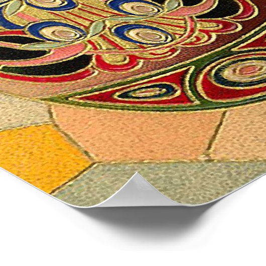 イースター色彩の鮮やかグリーズエッグヴィンテージ ポスター (角)