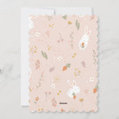 イースター花びらの写真カード シーズンカード (裏面)