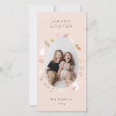 イースター花びらの写真カード シーズンカード (正面)