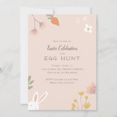 イースター花びらパーティの招待状 招待状 (正面)
