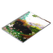 イースター芸術の黒猫のマウスのクリスチャンCreationarts ノートブック (左側)