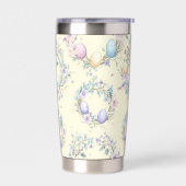 イースター芸術的パターン20ozサーマルタンブラー 保温保冷タンブラー (左面)