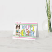 イースター英国のスプリンガースパニエル シーズンカード (正面)