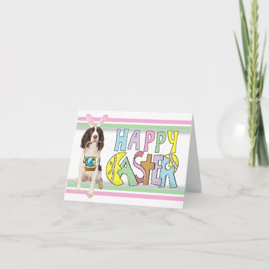 イースター英国のスプリンガースパニエル シーズンカード (正面)