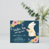 イースター茶および卵の狩りの春のバニー海軍 招待状 (スタンド正面)