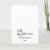 イースター草の写真カード シーズンカード (裏面)