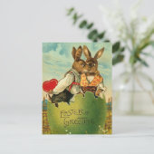 イースター蜂蜜のバニーの郵便はがき シーズンポストカード (スタンド正面)