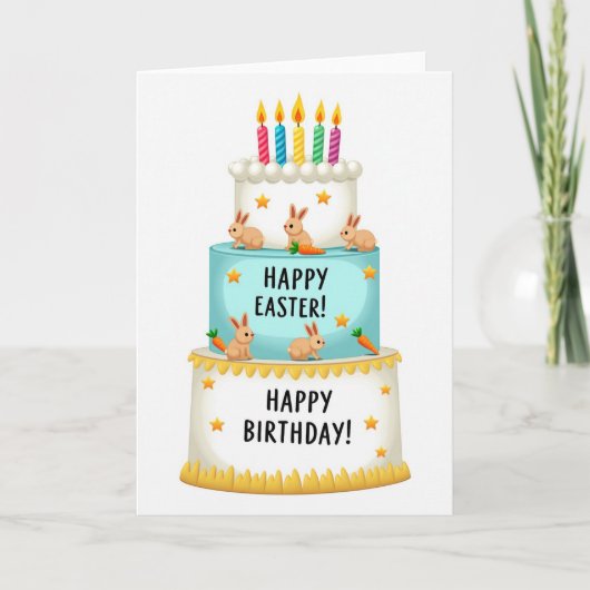 イースター誕生日お祝いカード カード (正面)